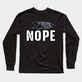 Urban Canine Carousel Schnauzer NOPE, Stylish Tee Collection Long Sleeve T-Shirt